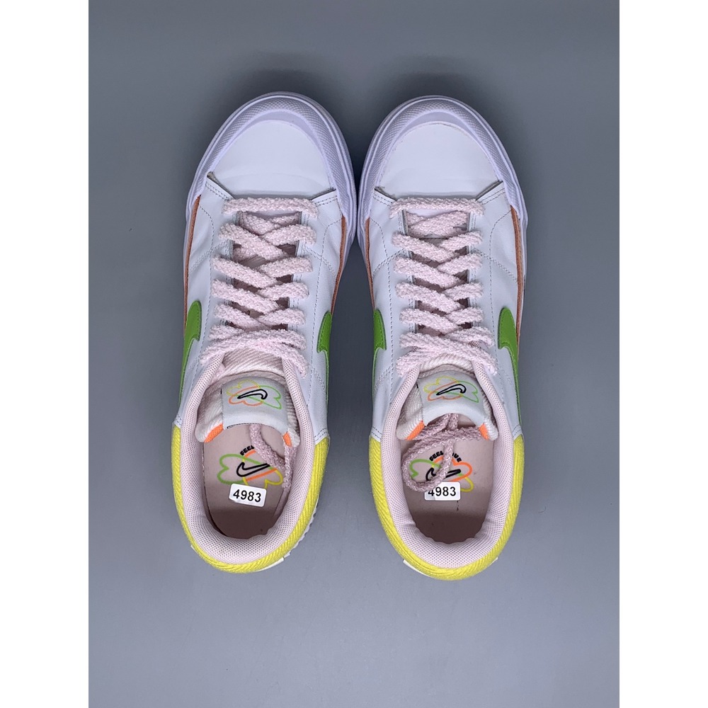 Nike Court Legacy Lift White Green Pink Shoes FD0872-100 Womens Sz 7.5 - Picture 4 of 10